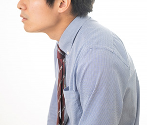 猫背のイメージ